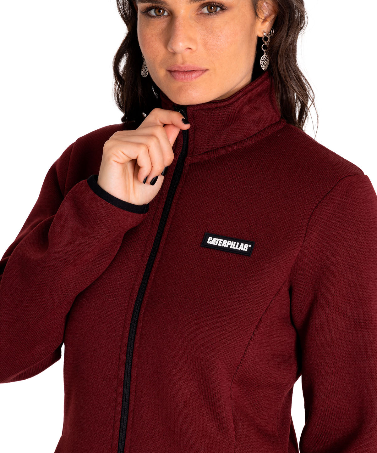 Polar Casual Mujer W Foundation Sweater Fleece Rojo Cat
