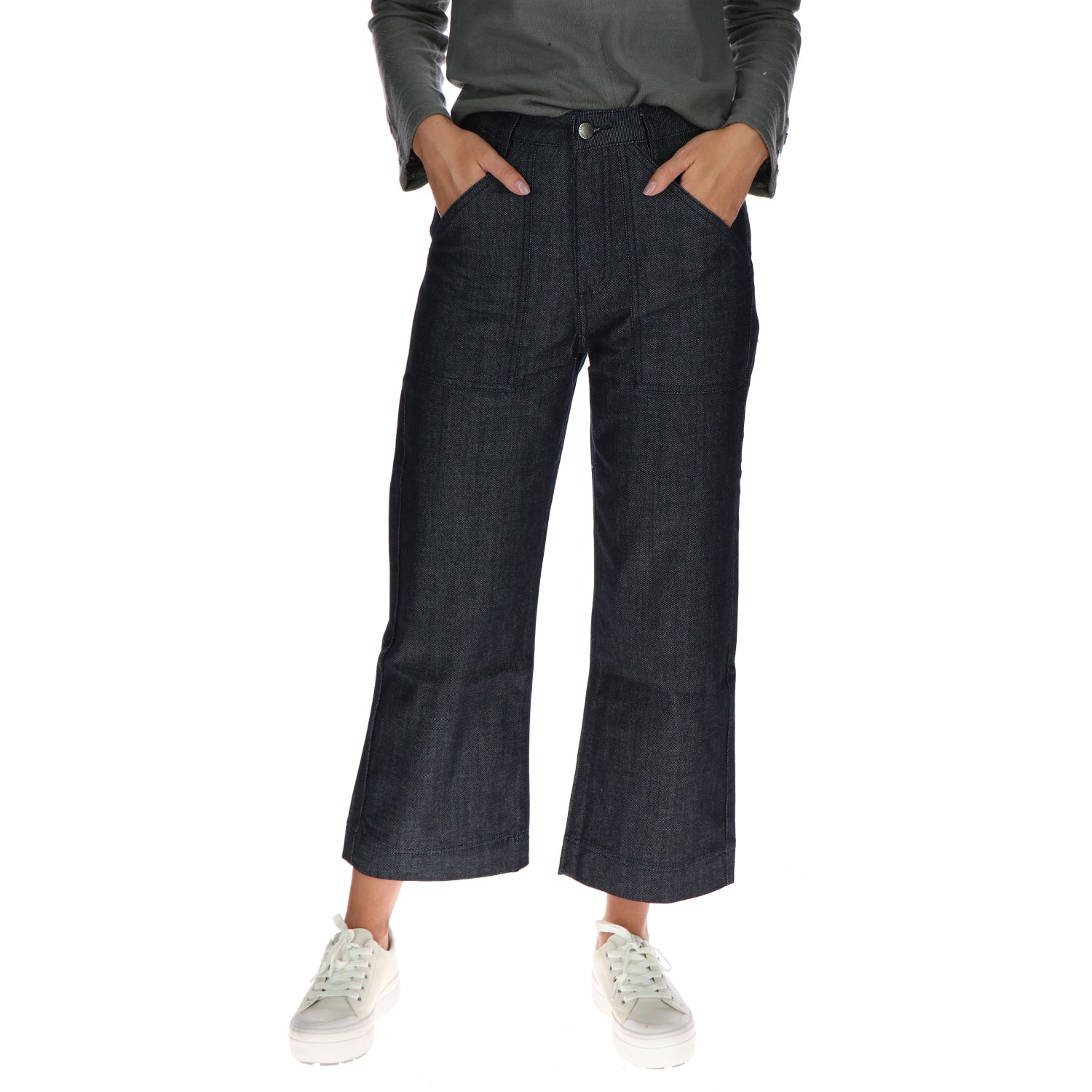 Pantalón Mujer Crop Palazzo Cat