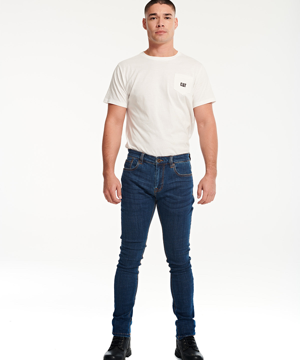 Jeans Hombre Coolmax Skinny Medium Stone Cat