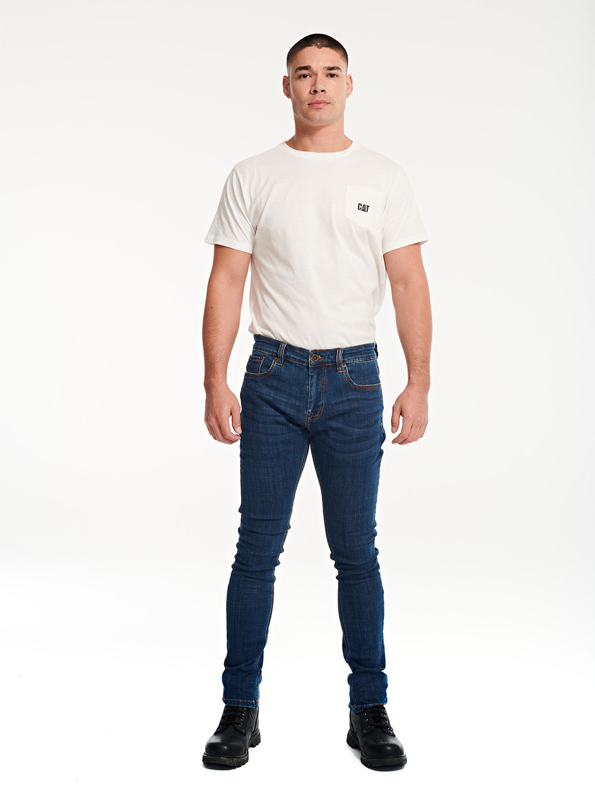 Jeans Hombre Coolmax Skinny Medium Stone Cat