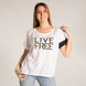 Polera Manga Corta Mujer Live Free Tee Cat