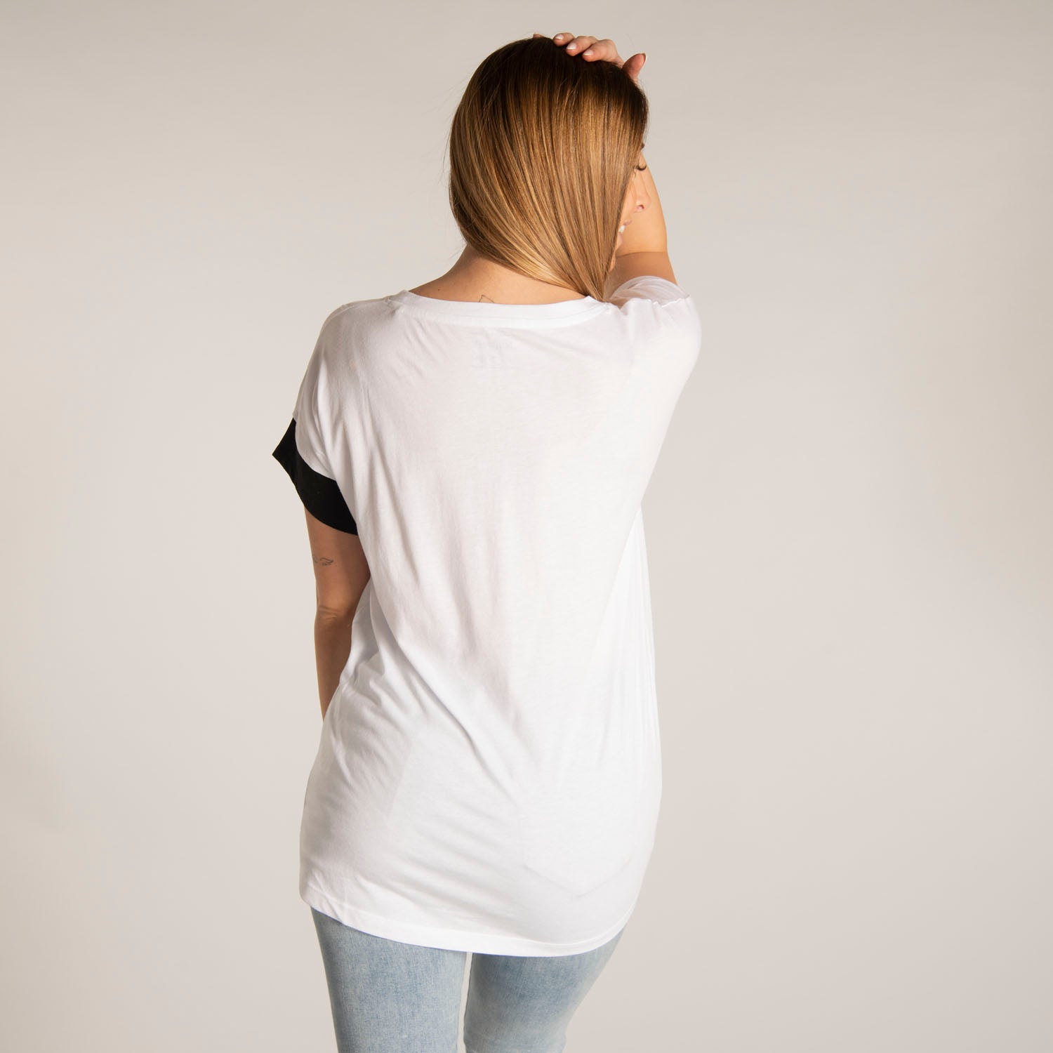 Polera Manga Corta Mujer Live Free Tee Cat