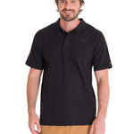 Polera Polo Casual Hombre Cat Logo Pique Polo Negro Cat