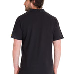 Polera Polo Casual Hombre Cat Logo Pique Polo Negro Cat