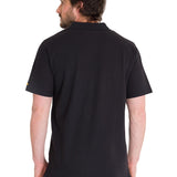 Polera Polo Casual Hombre Cat Logo Pique Polo Negro Cat