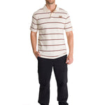 Polera Polo Manga Corta Hombre Logo Beige CAT