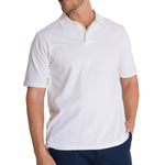 Polera Polo Casual Hombre Cat Logo Pique Polo Blanco Cat