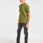 Polera Polo Hombre Logo CAT Oliva Cat