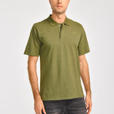 Polera Polo Hombre Logo CAT Oliva Cat