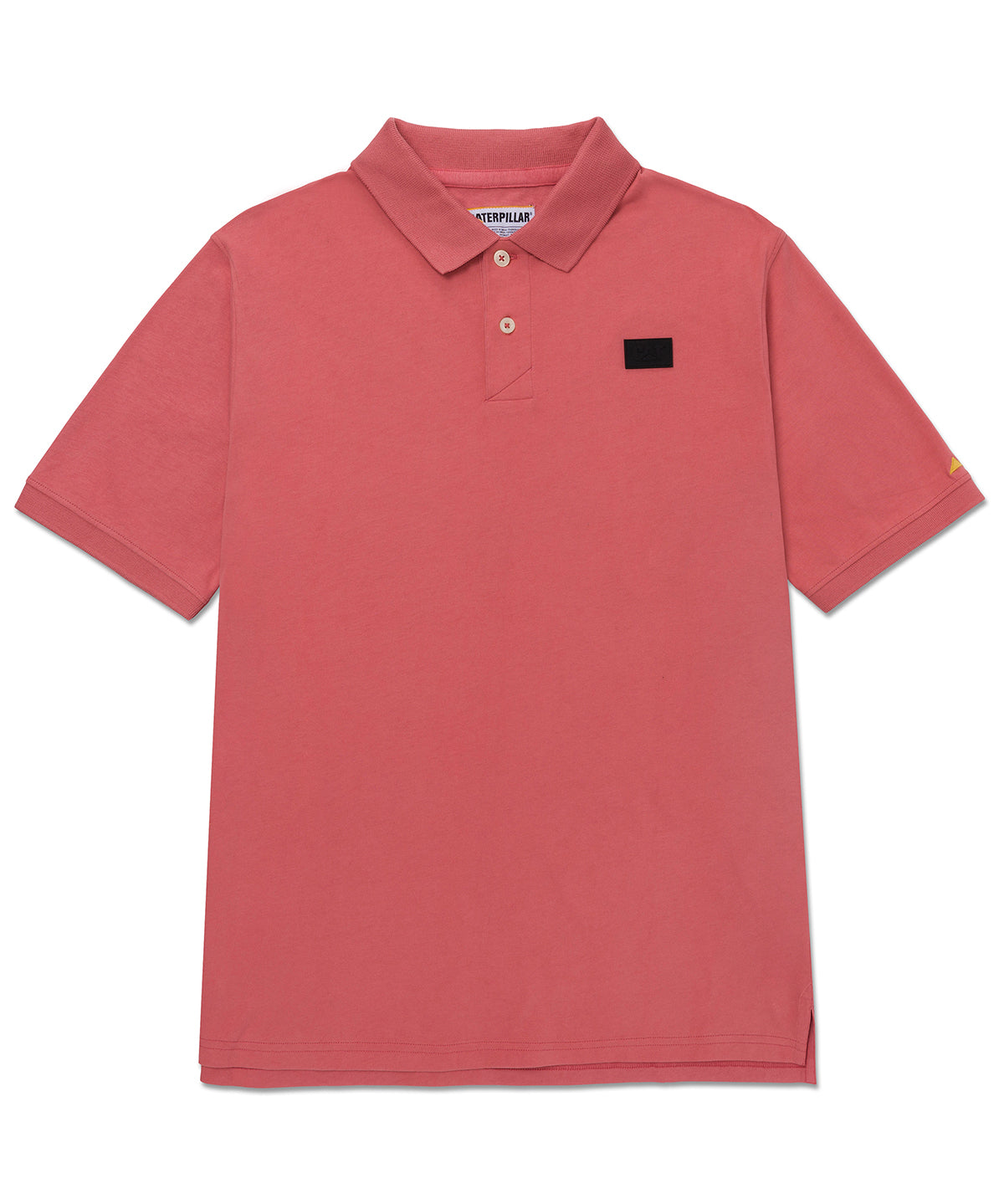 Polera Polo Manga Corta Hombre Logo Café Claro CAT