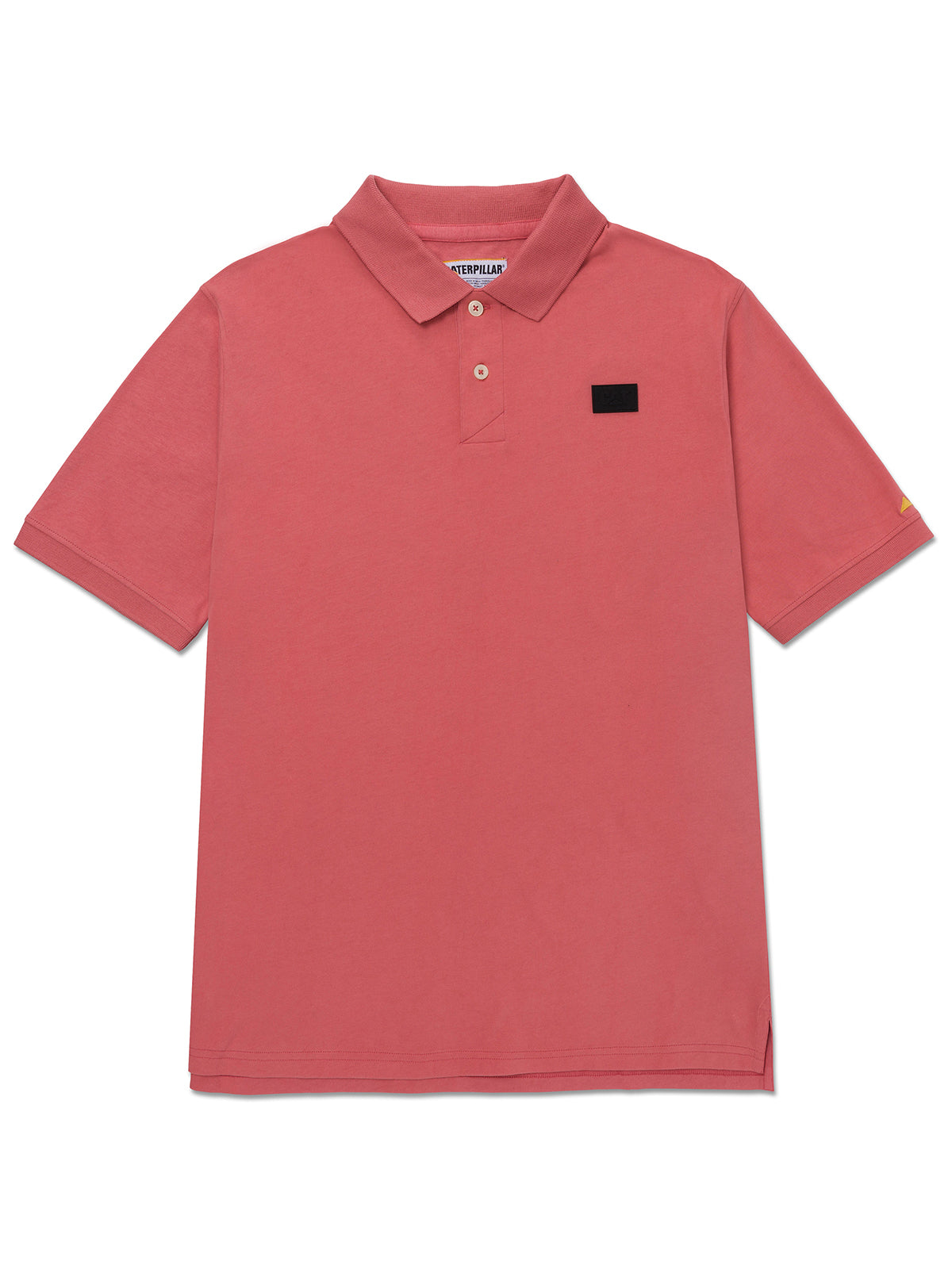 Polera Polo Manga Corta Hombre Logo Café Claro CAT