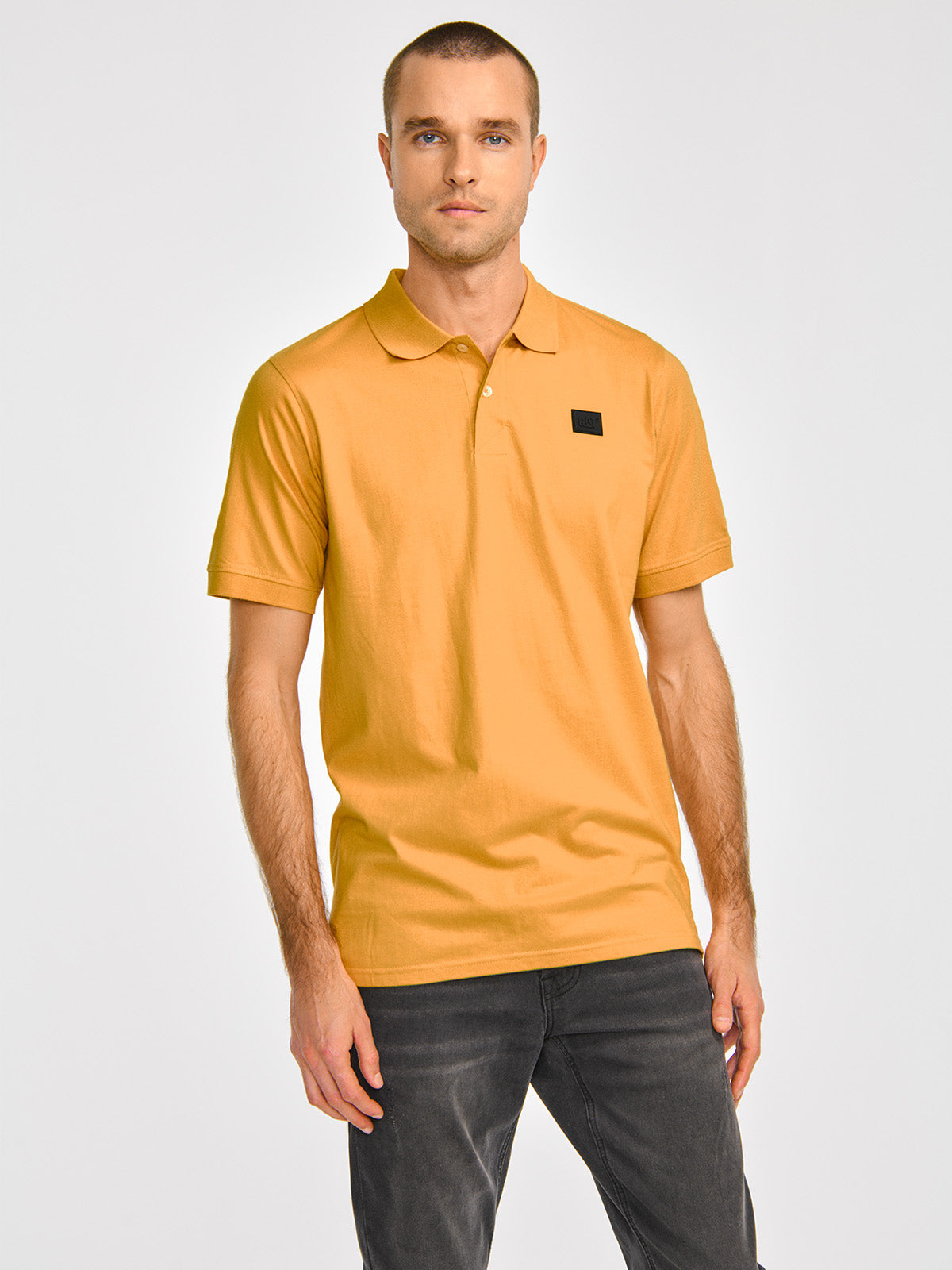 Polera Polo Casual Hombre CAT LOGO JERSEY POLO Amarillo CAT