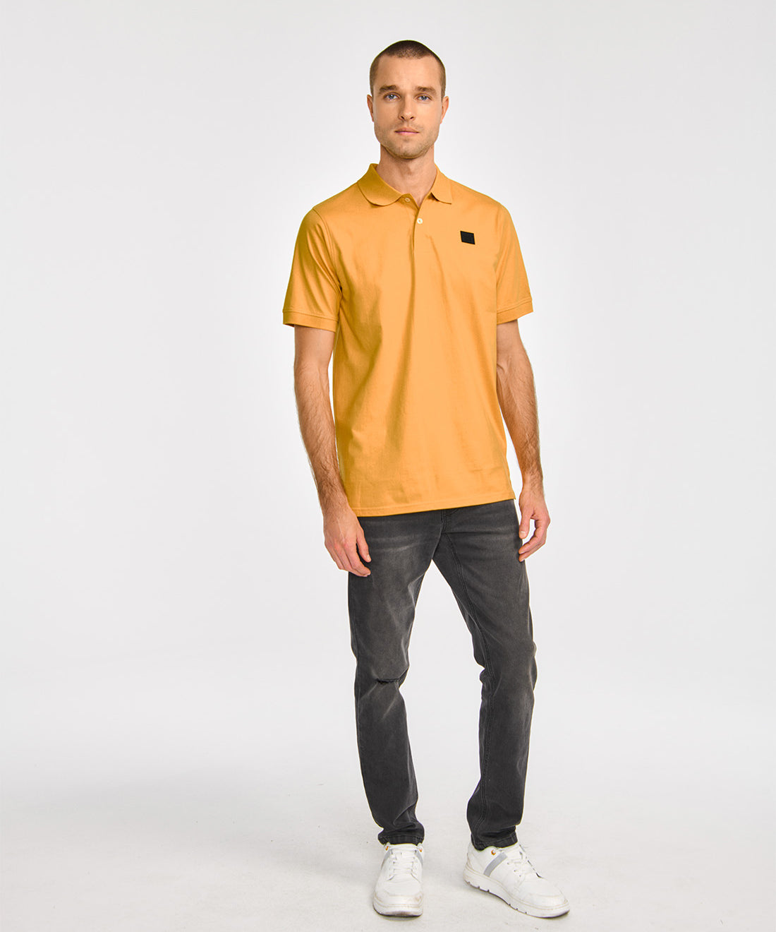 Polera Polo Casual Hombre CAT LOGO JERSEY POLO Amarillo CAT