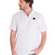 Polera Polo Casual Hombre Cat Logo Jersey Polo Blanco Cat