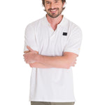 Polera Polo Casual Hombre Cat Logo Jersey Polo Blanco Cat