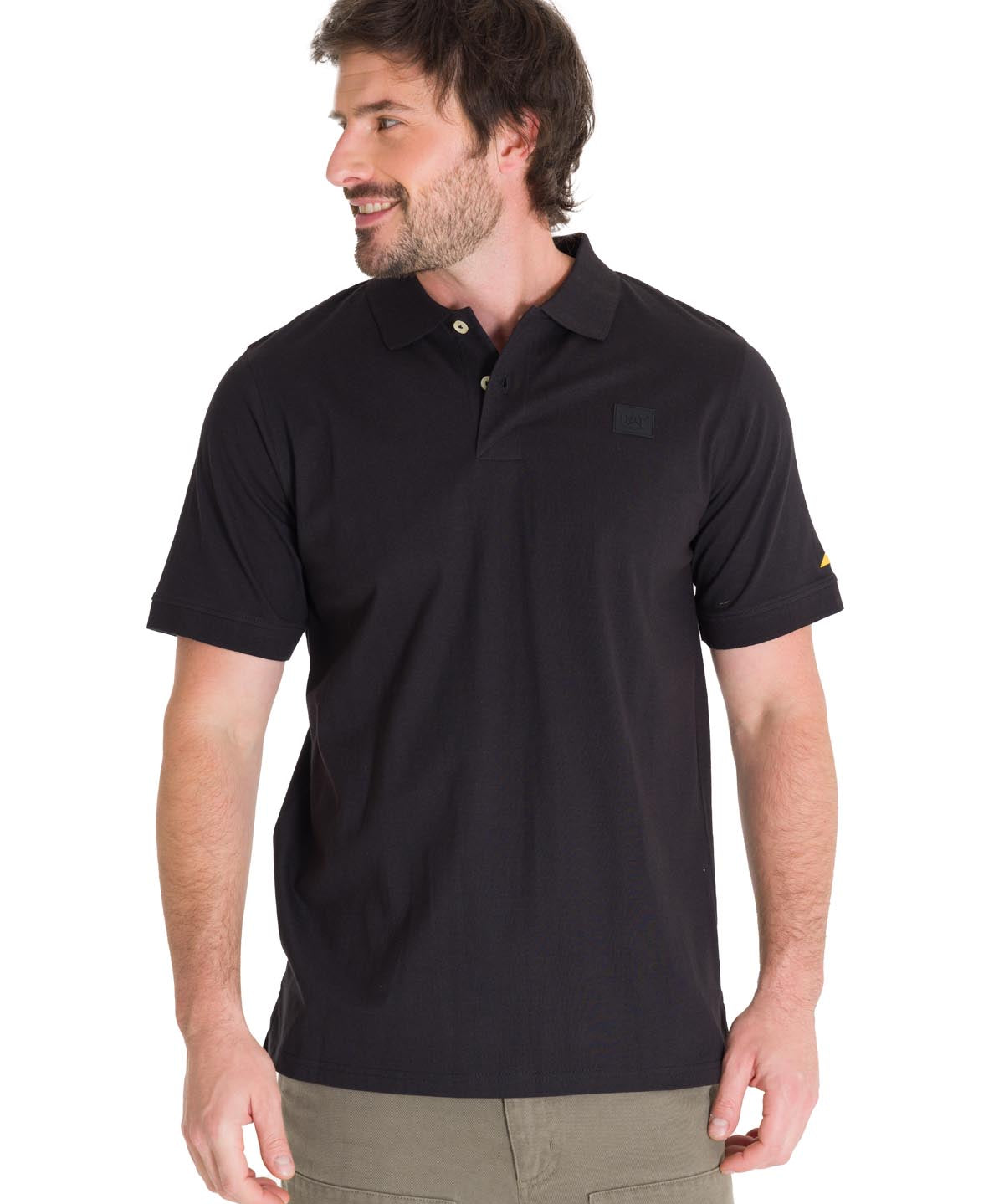 Polera Polo Casual Hombre LOGO JERSEY POLO NEGRO CAT