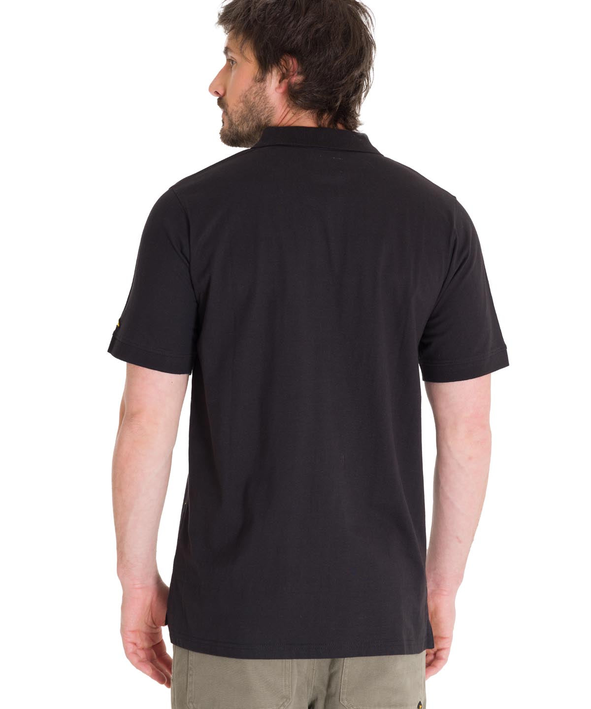 Polera Polo Casual Hombre LOGO JERSEY POLO NEGRO CAT
