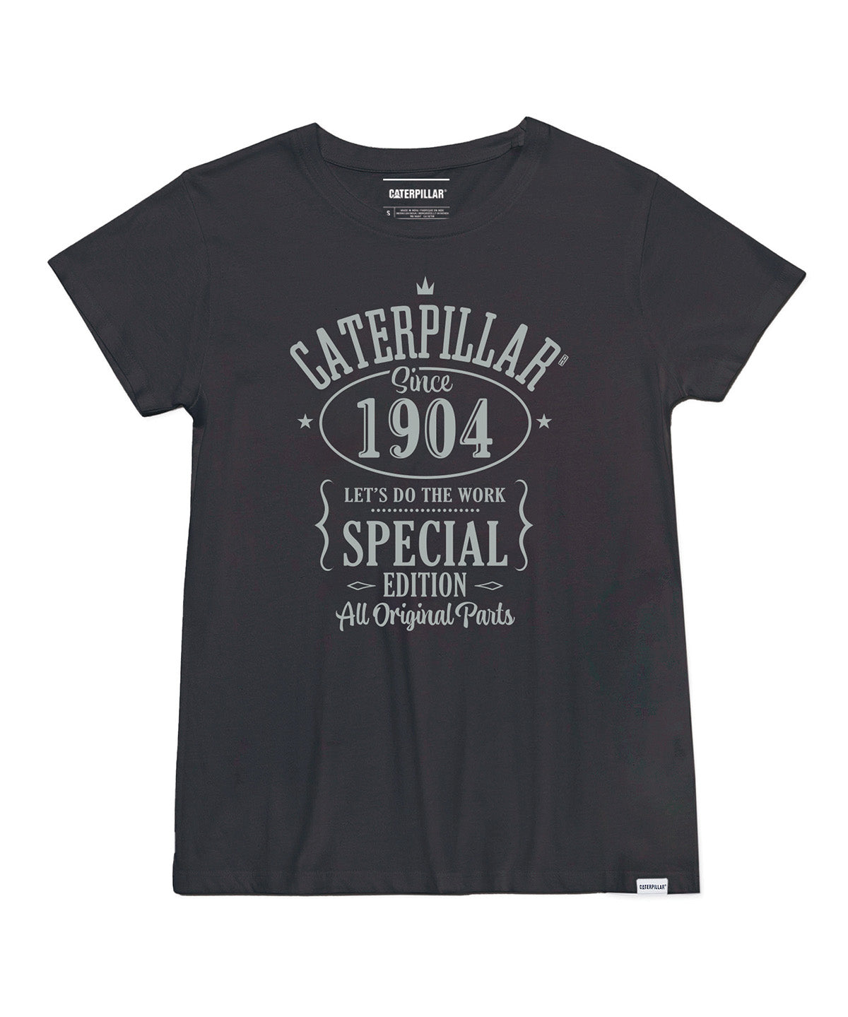 Polera Manga Corta Casual Mujer Caterpillar 1904 Graphic Tee 2 Negro Cat