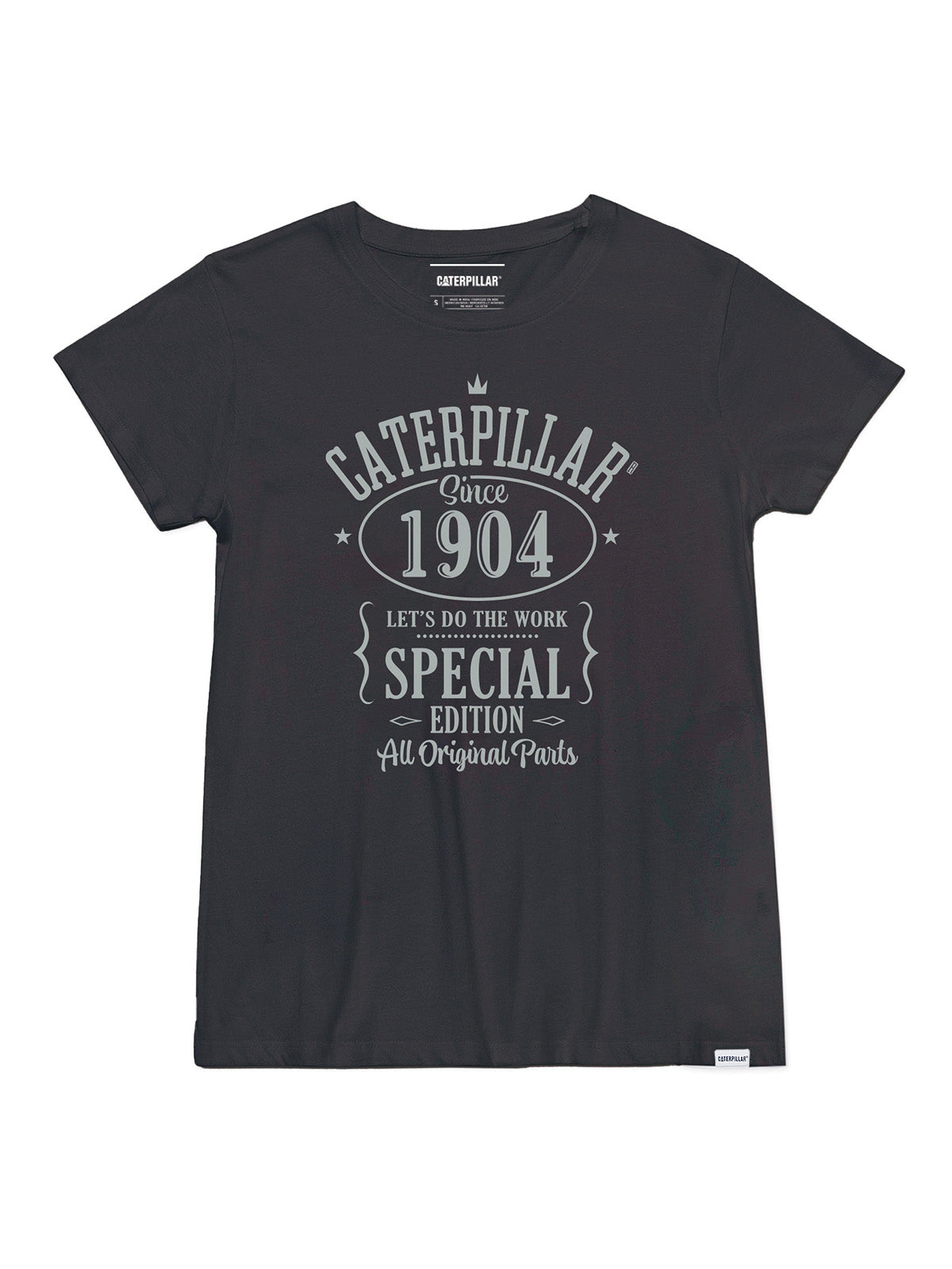 Polera Manga Corta Casual Mujer Caterpillar 1904 Graphic Tee 2 Negro Cat