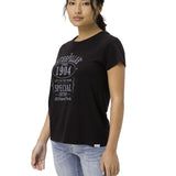 Polera Manga Corta Casual Mujer Caterpillar 1904 Graphic Tee 2 Negro Cat