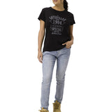 Polera Manga Corta Casual Mujer Caterpillar 1904 Graphic Tee 2 Negro Cat