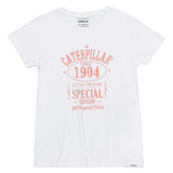 Polera Manga Corta Casual Mujer Caterpillar 1904 Graphic Tee 2 Blanco Cat