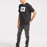 Polera Manga corta Casual Hombre REFLECTIVE CAT LOGO TEE Negro CAT