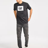 Polera Manga corta Casual Hombre REFLECTIVE CAT LOGO TEE Negro CAT