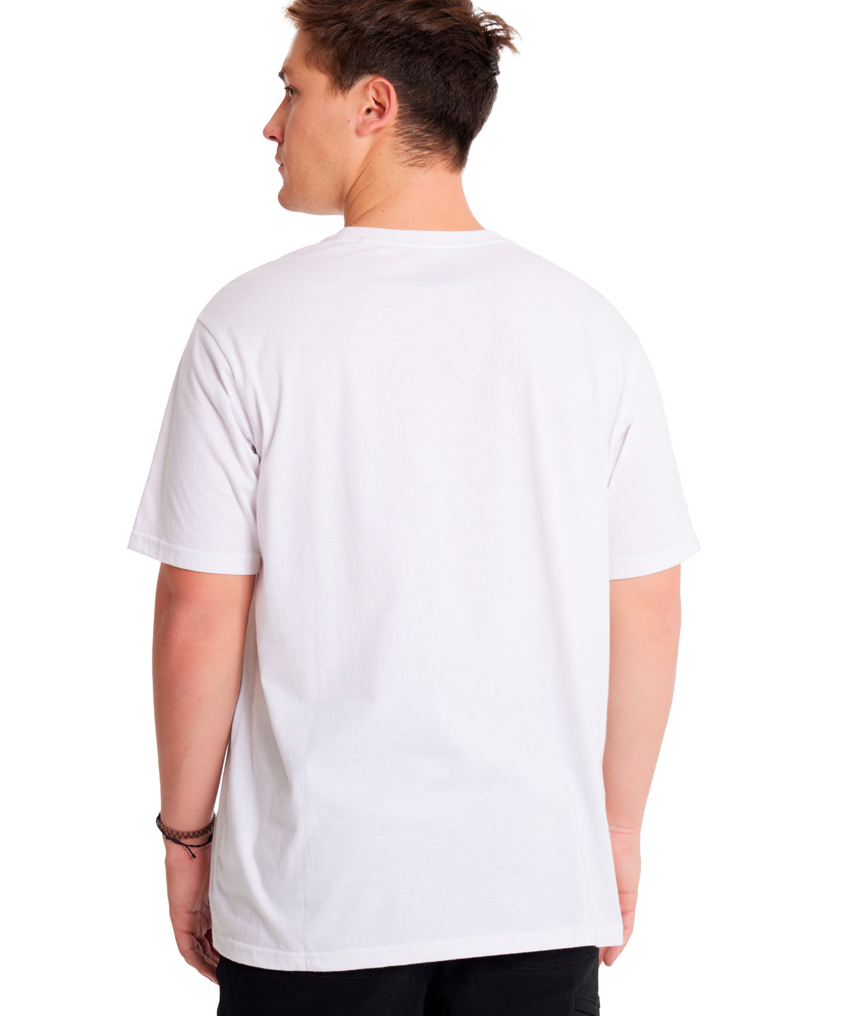 Polera Manga corta Casual Hombre REFLECTIVE CAT LOGO TEE Blanco CAT