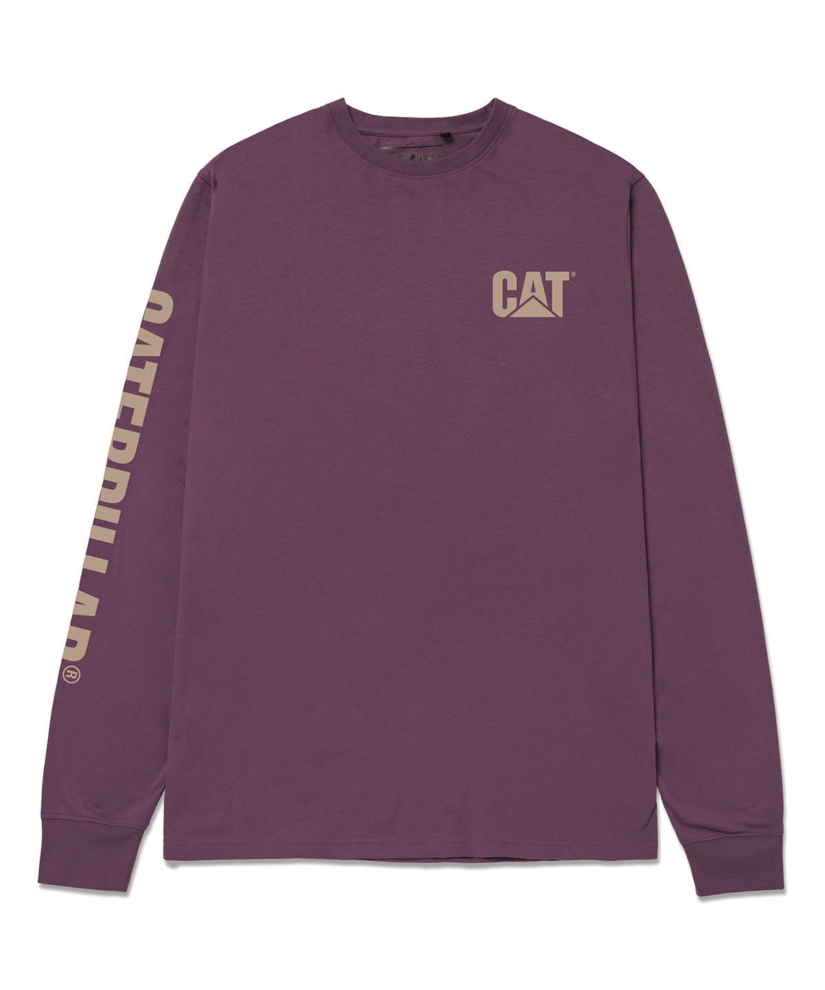 Polera Manga larga Casual Hombre TRADEMARK BANNER L/S TEE Burdeo CAT