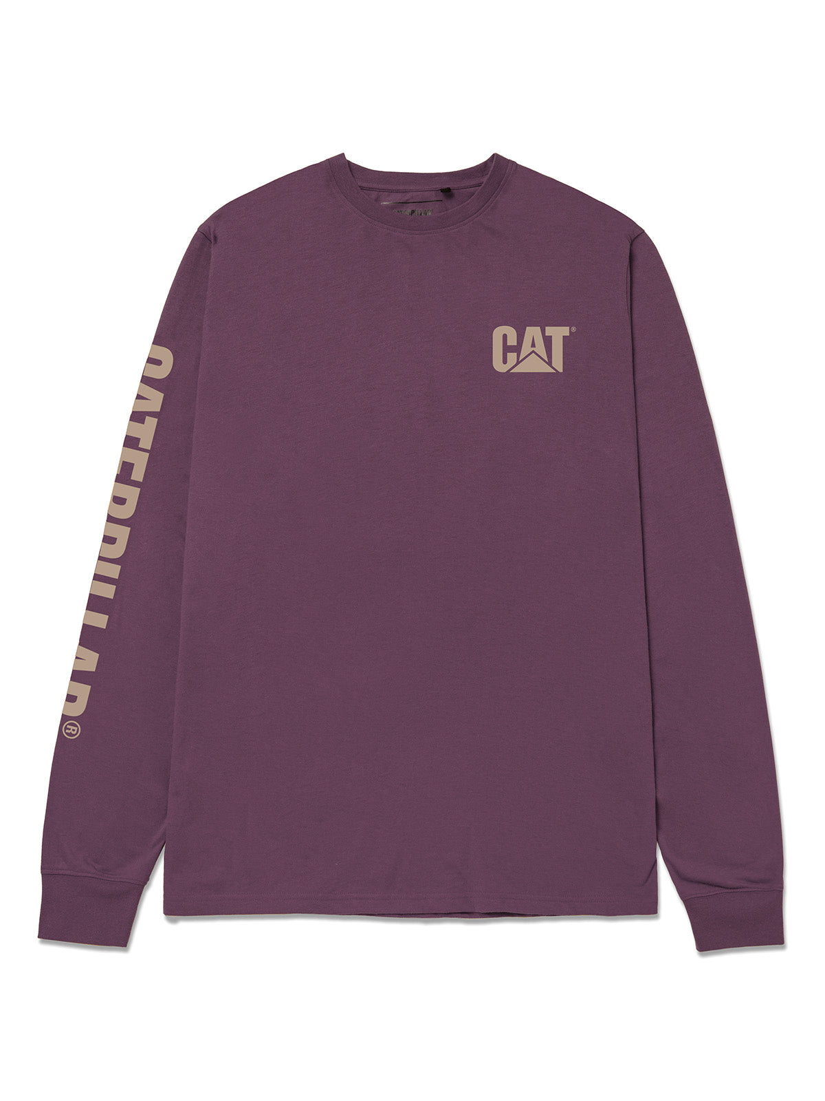 Polera Manga larga Casual Hombre TRADEMARK BANNER L/S TEE Burdeo CAT