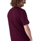 Polera Manga Corta Hombre Cat Logo Tee Morado