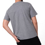 Polera Manga Corta Hombre Logo Gris CAT