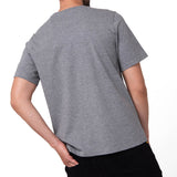 Polera Manga Corta Hombre Logo Gris CAT