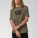 Polera Manga Corta Hombre CAT Básica Cuello Redondo - Negra