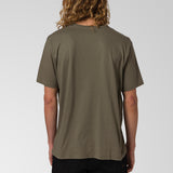 Polera Manga Corta Hombre CAT Básica Cuello Redondo - Negra