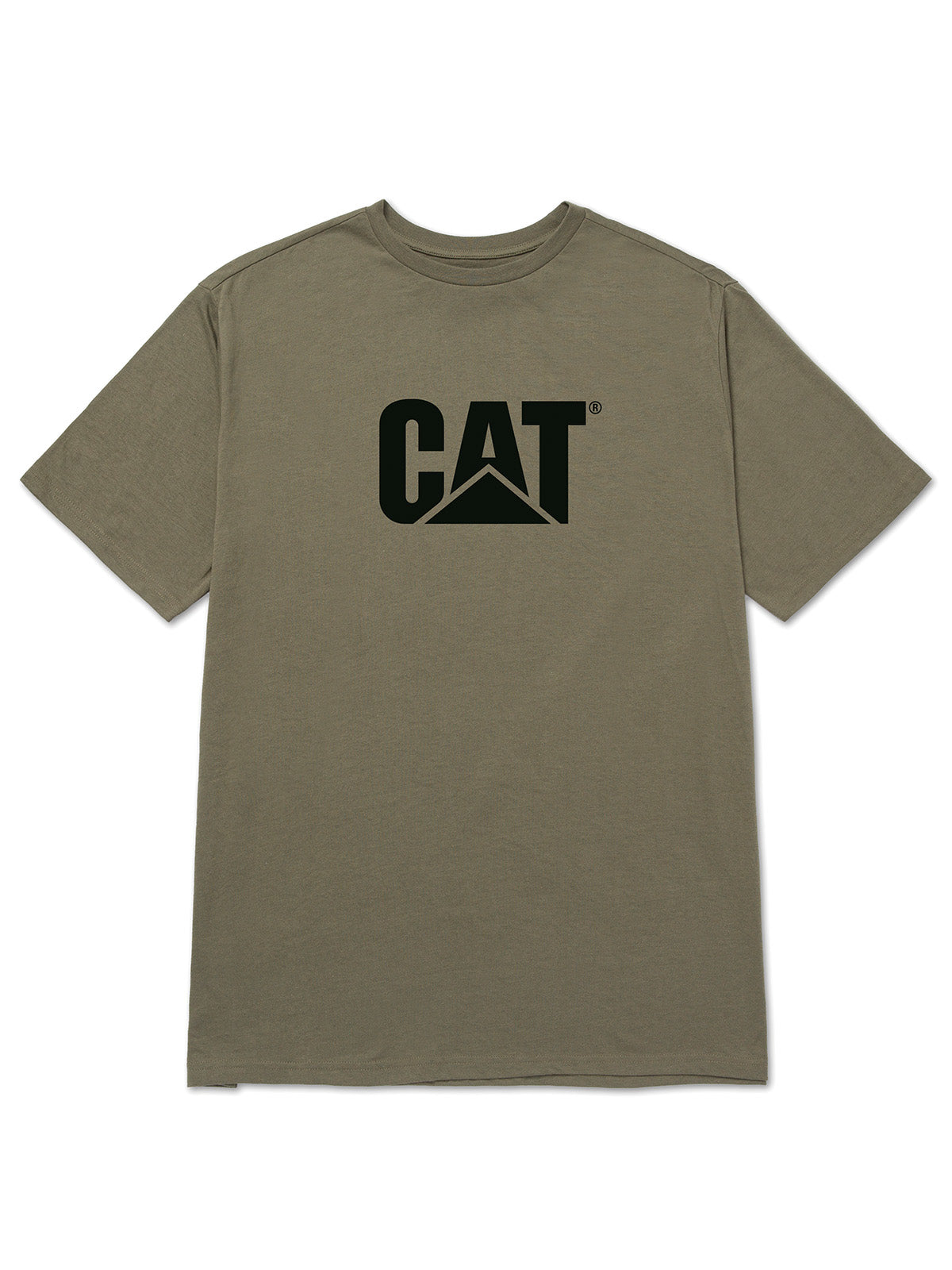 Polera Manga Corta Hombre CAT Básica Cuello Redondo - Negra