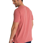 Polera Manga Corta Hombre Logo Terracota CAT