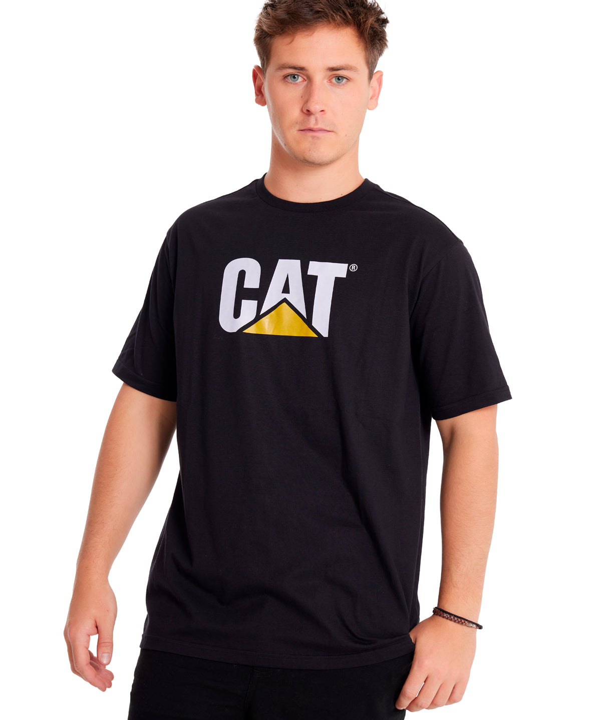 Polera Manga corta Casual Hombre CAT LOGO TEE Negro CAT