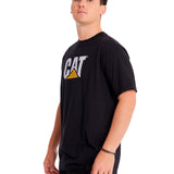 Polera Manga corta Casual Hombre CAT LOGO TEE Negro CAT