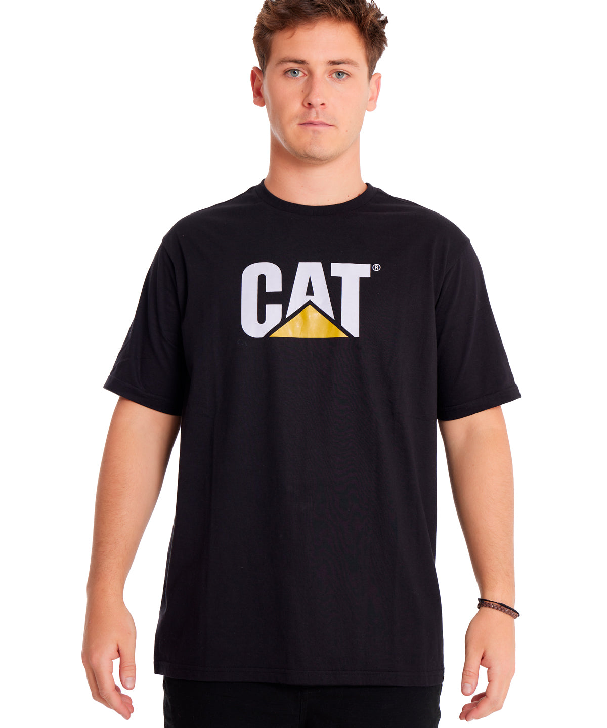 Polera Manga corta Casual Hombre CAT LOGO TEE Negro CAT