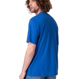 Polera Manga Corta Hombre Cat Logo Tee Azul