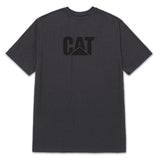 Polera Manga Corta Hombre Logo Negro Washed Black-Black CAT