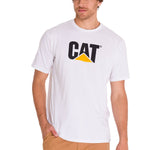 Polera Manga corta Casual Hombre CAT LOGO TEE Blanco CAT
