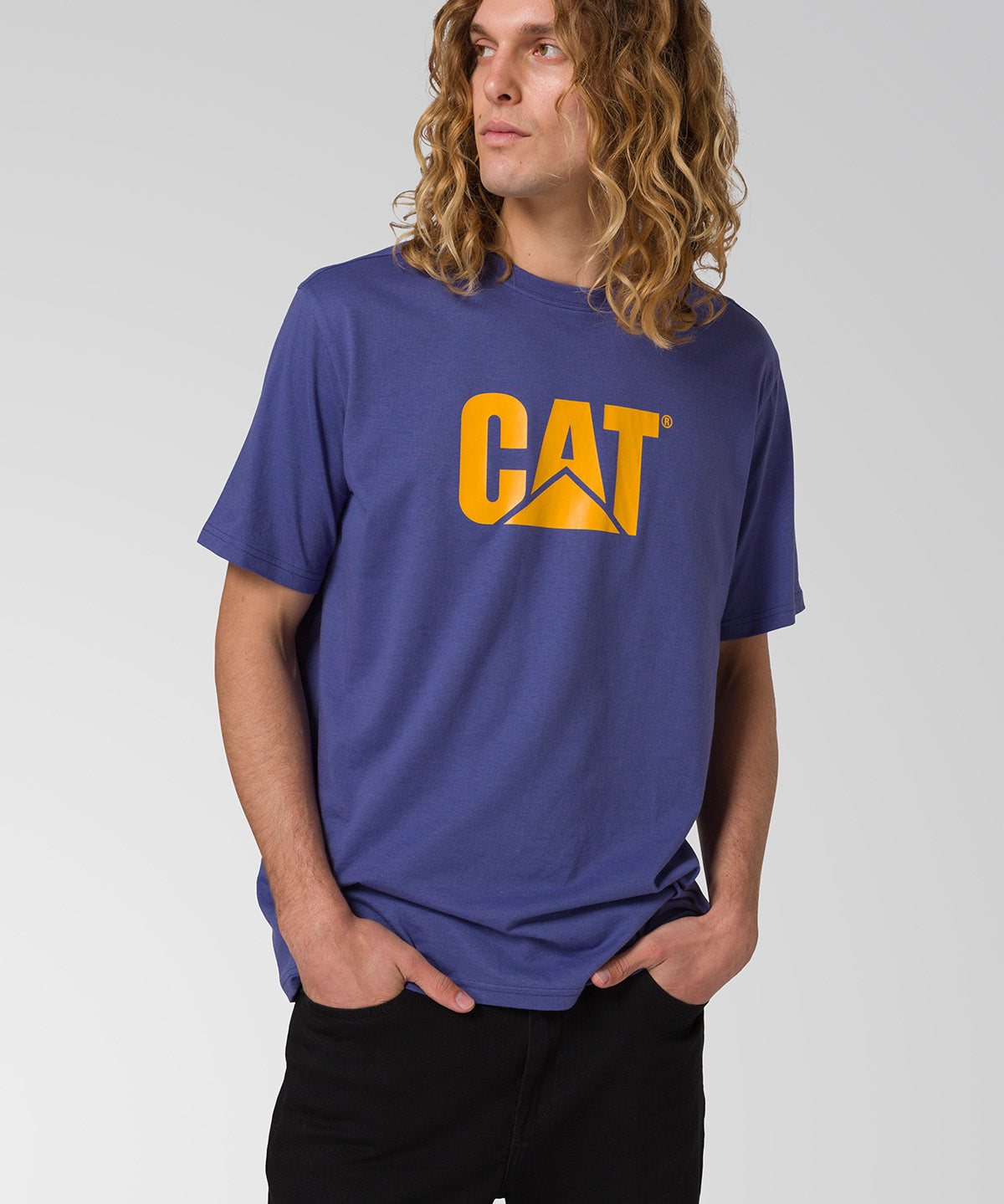 POLERA MANGA CORTA HOMBRE LOGO TEE AZUL