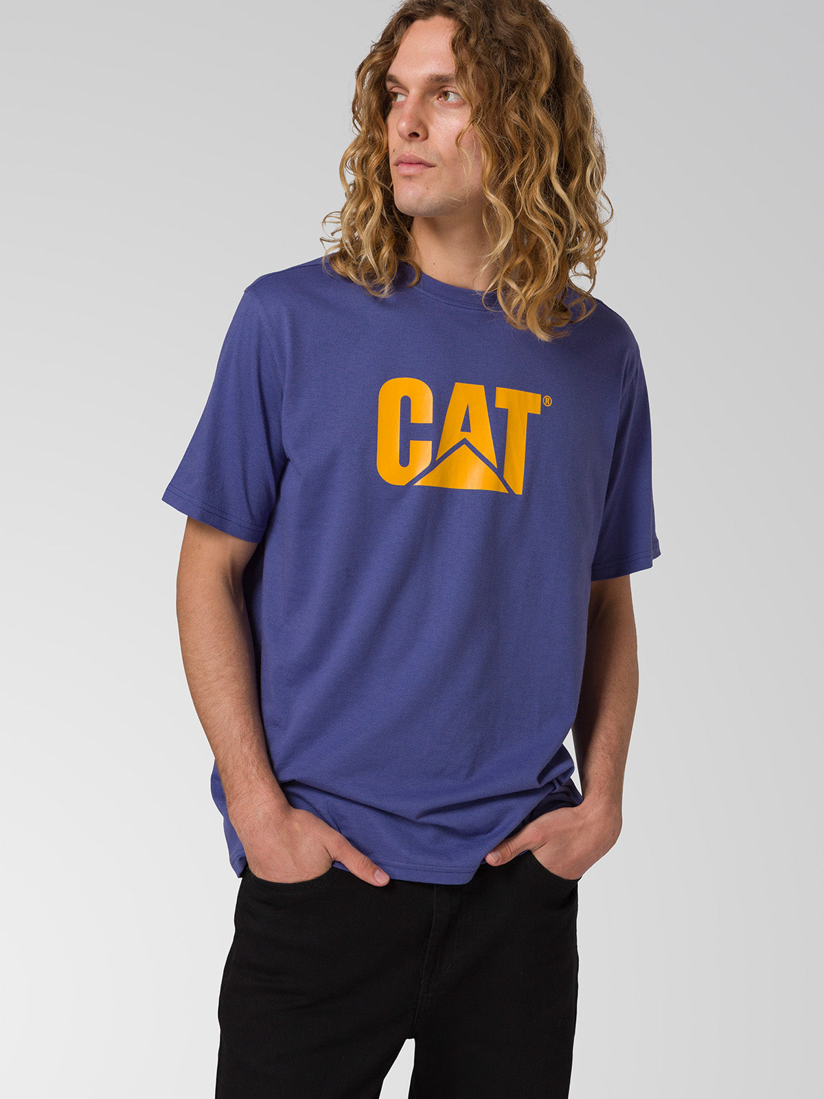 POLERA MANGA CORTA HOMBRE LOGO TEE AZUL