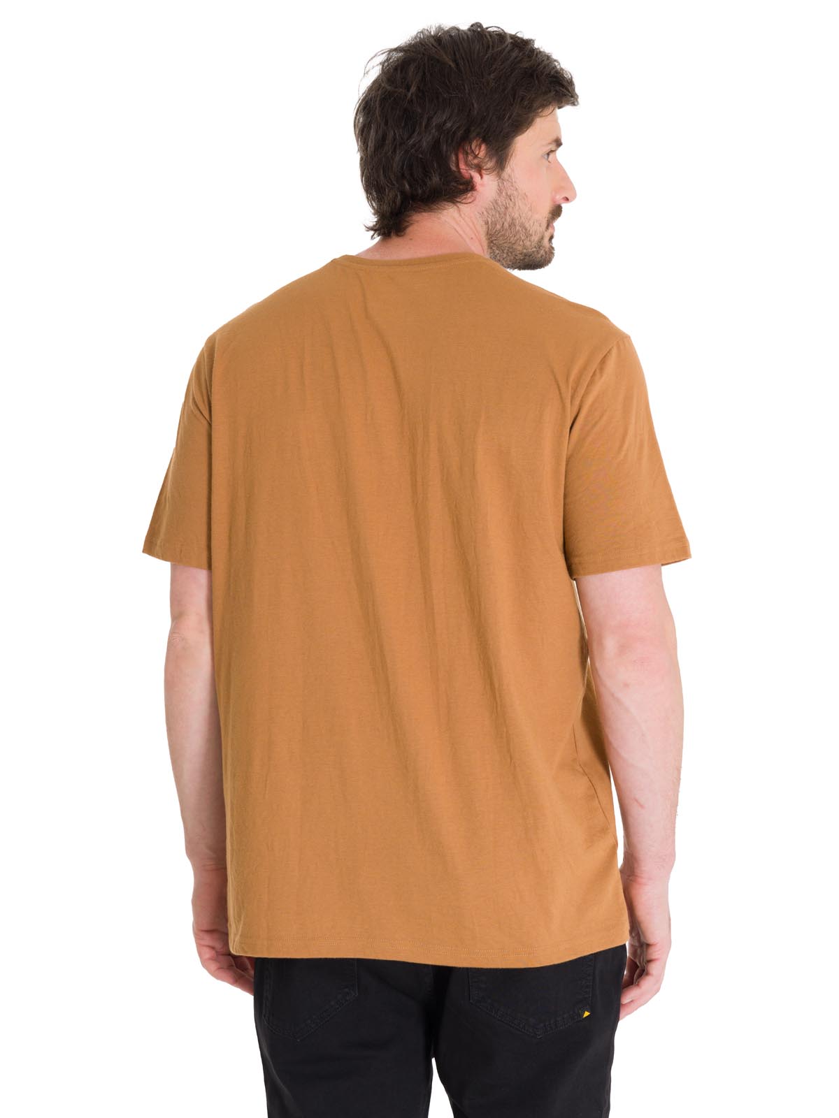 Polera Manga Corta Hombre Logo CAT Café Cat