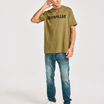 Polera Manga corta Casual Hombre CATERPILLAR LOGO TEE Verde CAT