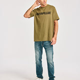 Polera Manga corta Casual Hombre CATERPILLAR LOGO TEE Verde CAT