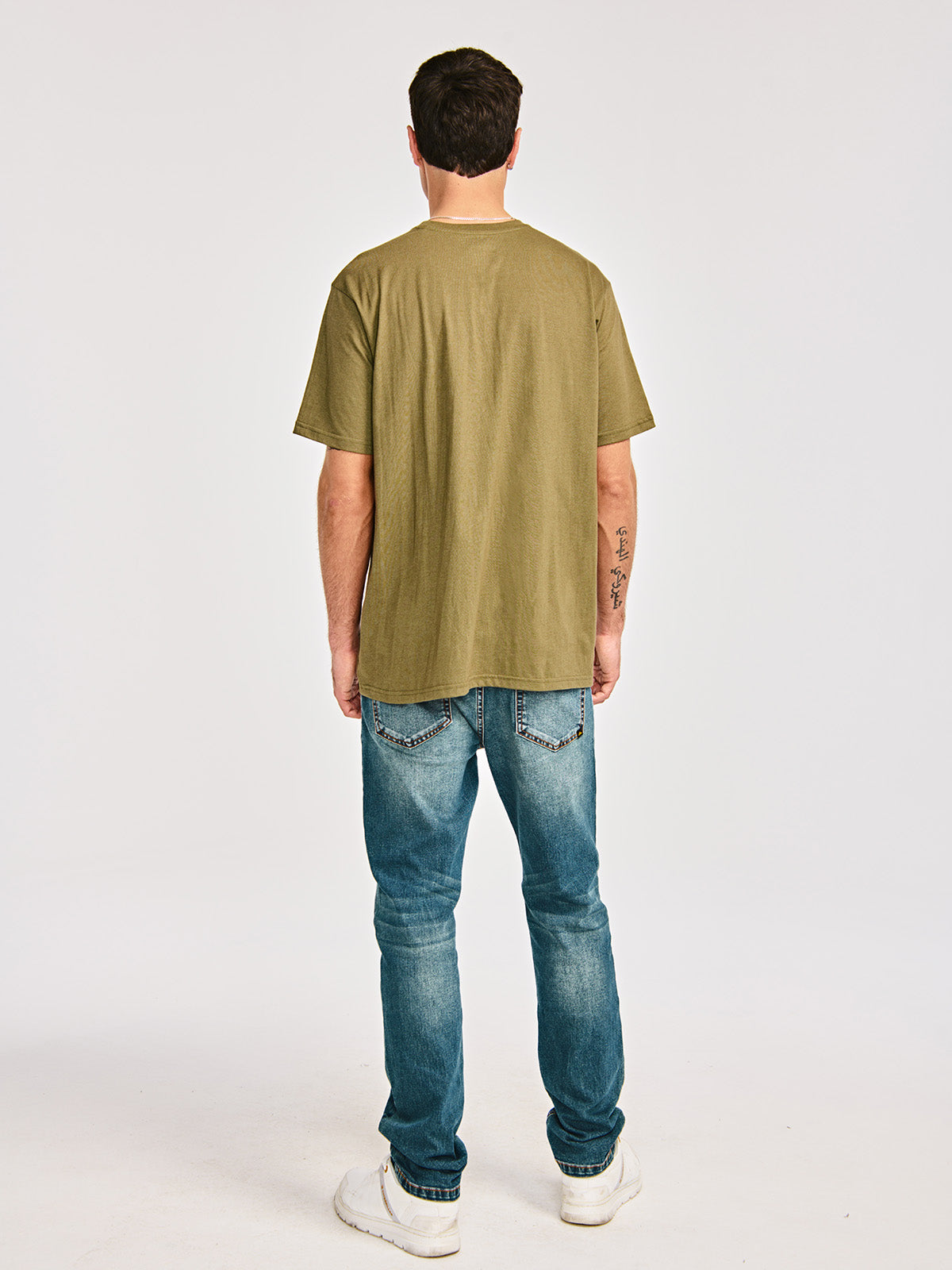 Polera Manga corta Casual Hombre CATERPILLAR LOGO TEE Verde CAT